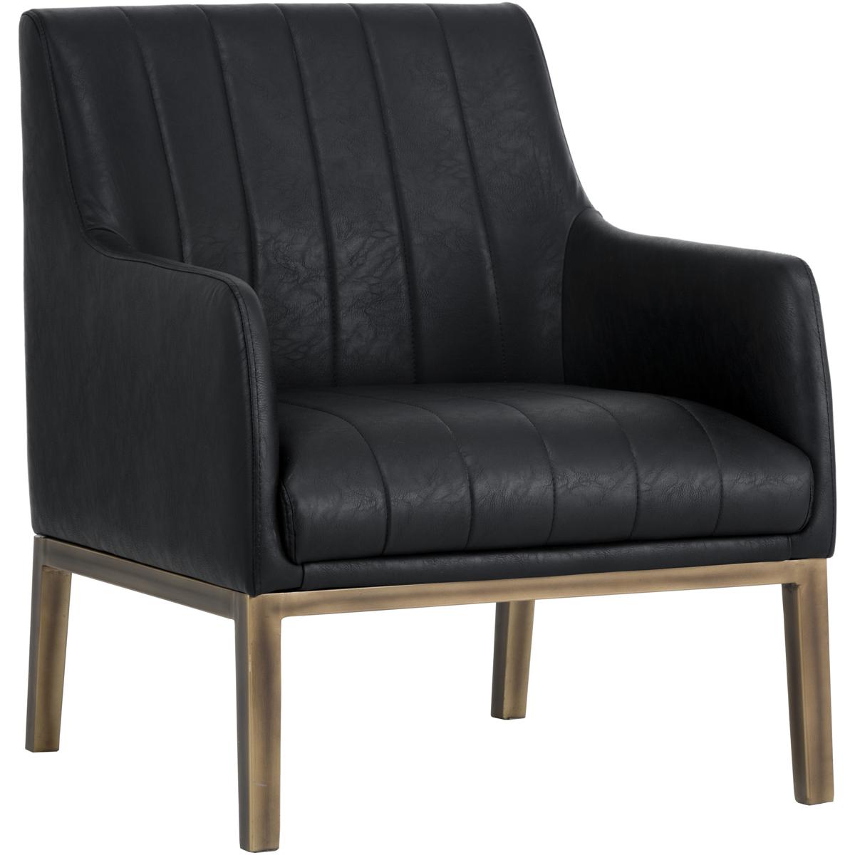 SUNPAN 112329 Wolfe Bravo Black Lounge Chair